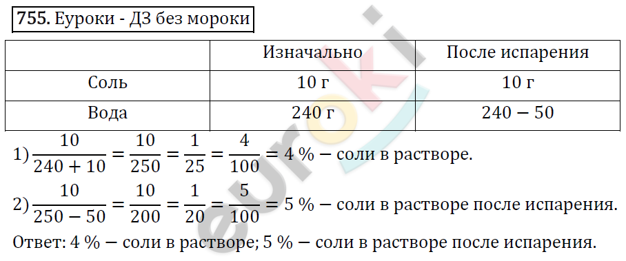 Математика 6 класс. ФГОС Виленкин, Жохов, Чесноков, Шварцбурд Задание 755