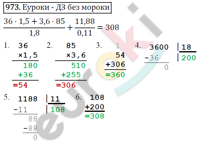Математика 6 класс. ФГОС Виленкин, Жохов, Чесноков, Шварцбурд Задание 973