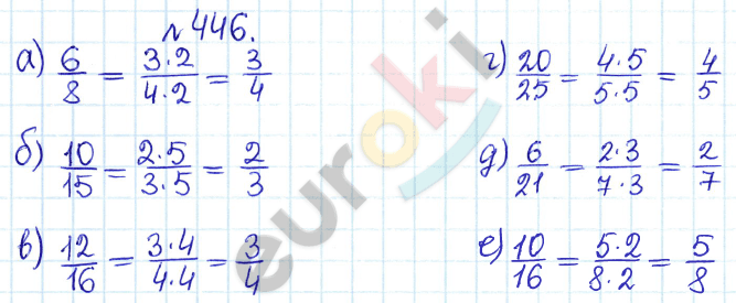 Сборник задач и упражнений по математике 5 класс Гамбарин, Зубарева Задание 446