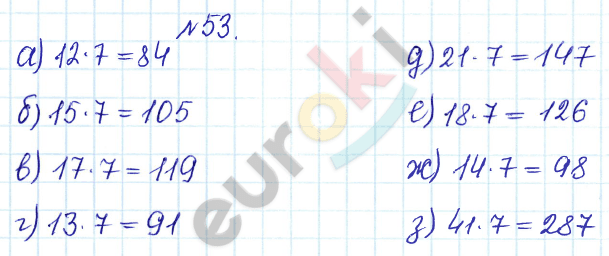 Сборник задач и упражнений по математике 5 класс Гамбарин, Зубарева Задание 53