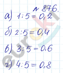 Сборник задач и упражнений по математике 5 класс Гамбарин, Зубарева Задание 876