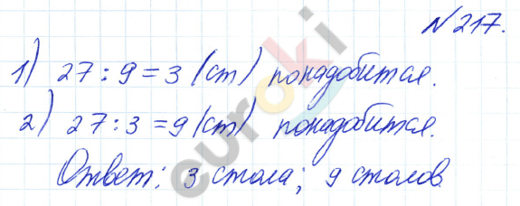 Математика 3 класс. Часть 1, 2 Истомина Задание 217