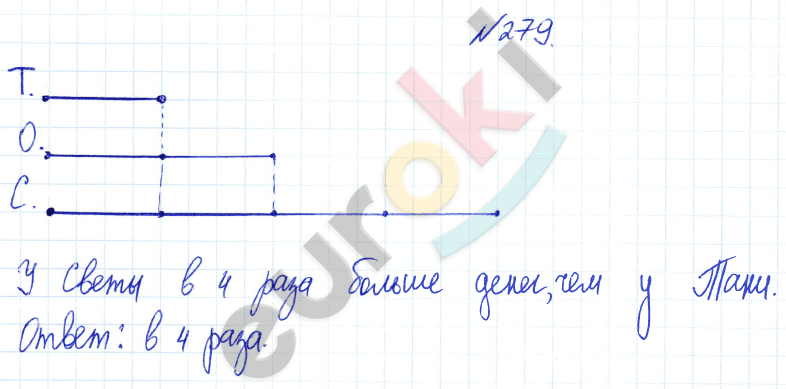 Математика 3 класс. Часть 1, 2 Истомина Задание 279