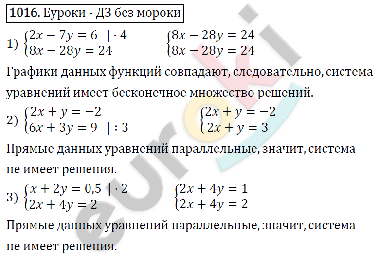 Алгебра 7 класс. ФГОС Мерзляк, Полонский, Якир Задание 1016