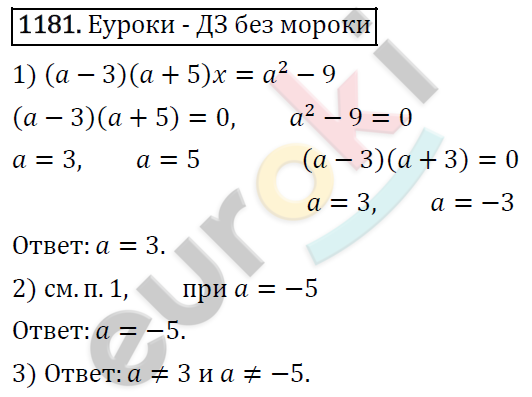 Алгебра 7 класс. ФГОС Мерзляк, Полонский, Якир Задание 1181
