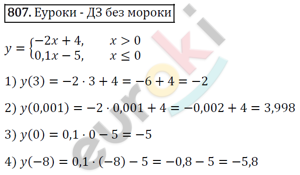 Алгебра 7 класс. ФГОС Мерзляк, Полонский, Якир Задание 807