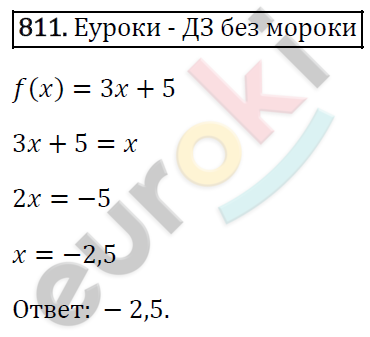 Алгебра 7 класс. ФГОС Мерзляк, Полонский, Якир Задание 811