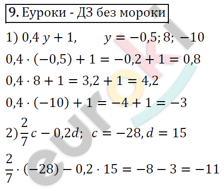 Алгебра 7 класс. ФГОС Мерзляк, Полонский, Якир Задание 9