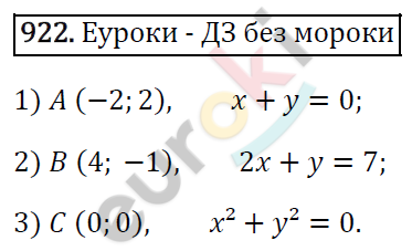Алгебра 7 класс. ФГОС Мерзляк, Полонский, Якир Задание 922