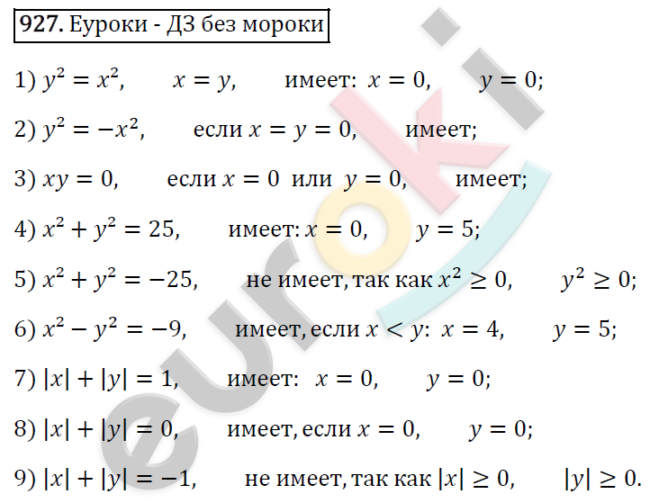 Алгебра 7 класс. ФГОС Мерзляк, Полонский, Якир Задание 927