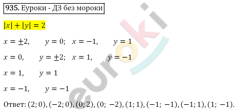 Алгебра 7 класс. ФГОС Мерзляк, Полонский, Якир Задание 935