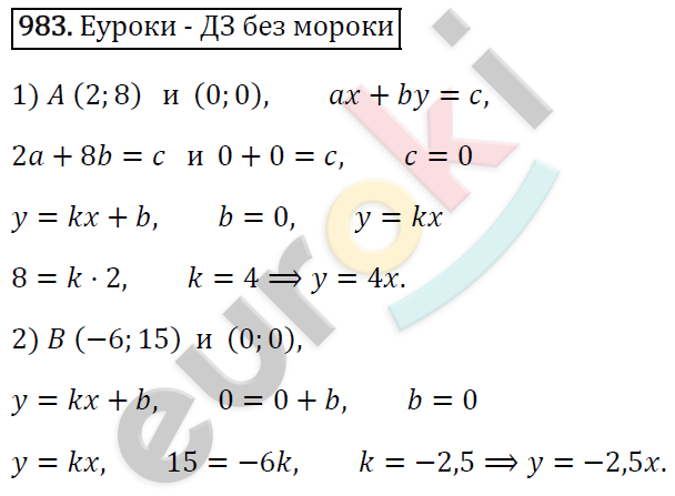 Алгебра 7 класс. ФГОС Мерзляк, Полонский, Якир Задание 983