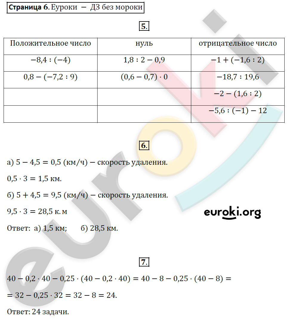 Рабочая тетрадь по алгебре 7 класс. Часть 1, 2. ФГОС Миндюк, Шлыкова Страница 6