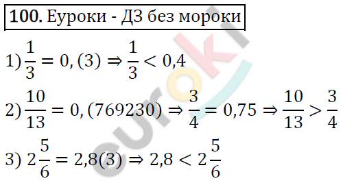 Дидактические материалы по математике 6 класс Мерзляк, Полонский, Рабинович Вариант 100