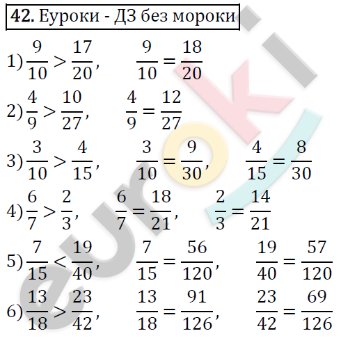 Дидактические материалы по математике 6 класс Мерзляк, Полонский, Рабинович Вариант 42