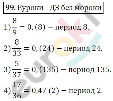 Дидактические материалы по математике 6 класс Мерзляк, Полонский, Рабинович Вариант 99