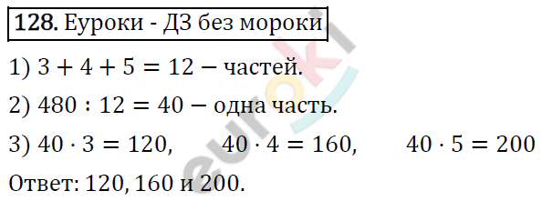 Дидактические материалы по математике 6 класс Мерзляк, Полонский, Рабинович Вариант 128