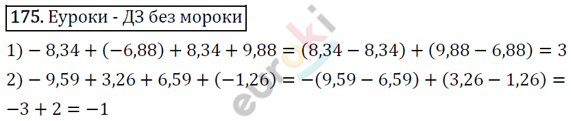 Дидактические материалы по математике 6 класс Мерзляк, Полонский, Рабинович Вариант 175