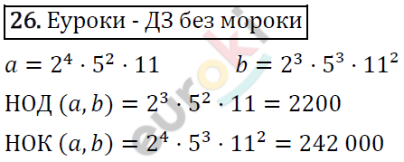 Дидактические материалы по математике 6 класс Мерзляк, Полонский, Рабинович Вариант 26