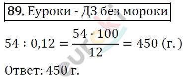 Дидактические материалы по математике 6 класс Мерзляк, Полонский, Рабинович Вариант 89