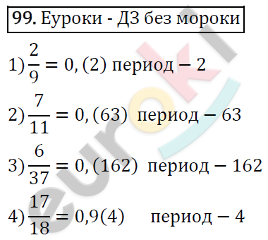 Дидактические материалы по математике 6 класс Мерзляк, Полонский, Рабинович Вариант 99