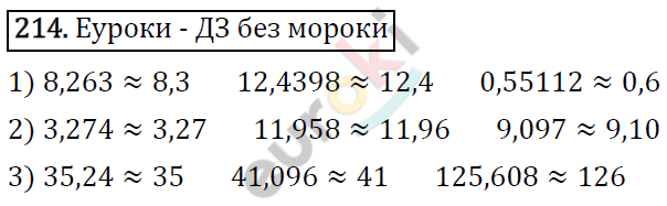 Дидактические материалы по математике 5 класс Мерзляк, Рабинович, Полонский Вариант 214