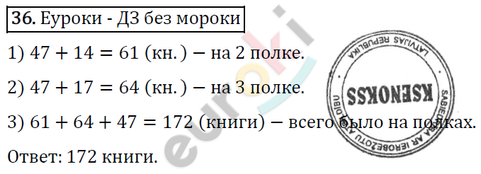 Дидактические материалы по математике 5 класс Мерзляк, Рабинович, Полонский Вариант 36