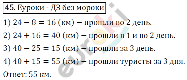 Дидактические материалы по математике 5 класс Мерзляк, Рабинович, Полонский Вариант 45