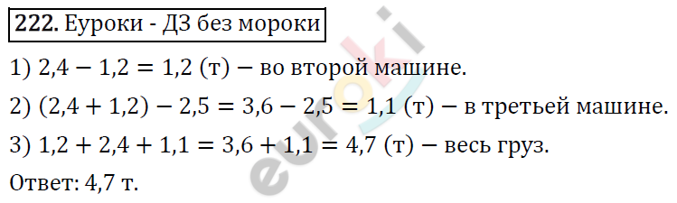 Дидактические материалы по математике 5 класс Мерзляк, Рабинович, Полонский Вариант 222