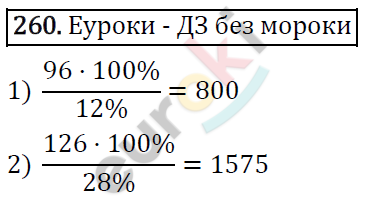 Дидактические материалы по математике 5 класс Мерзляк, Рабинович, Полонский Вариант 260