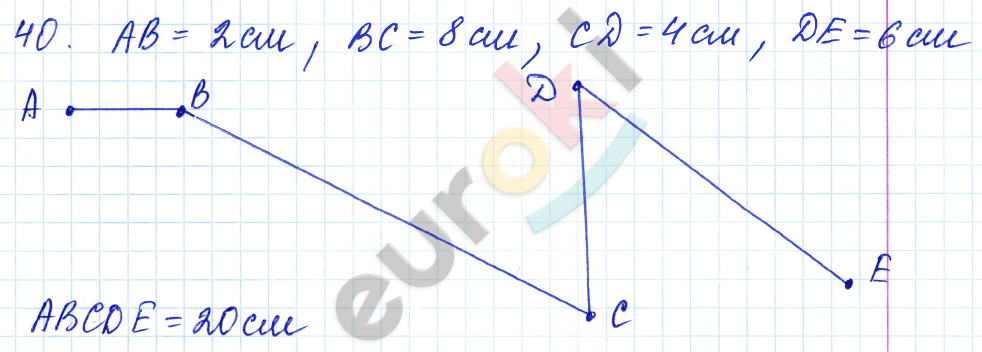 Математика 5 класс. ФГОС Бунимович, Кузнецова Задание 40