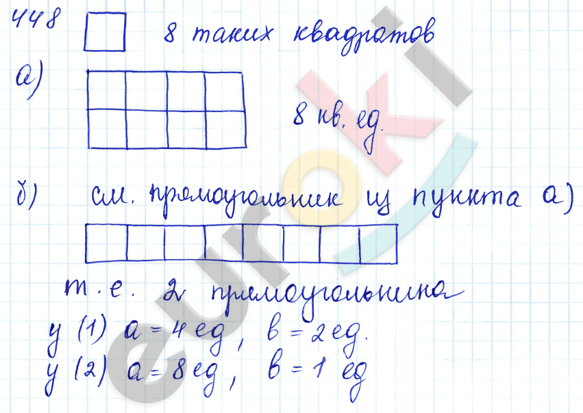 Математика 5 класс. ФГОС Бунимович, Кузнецова Задание 448