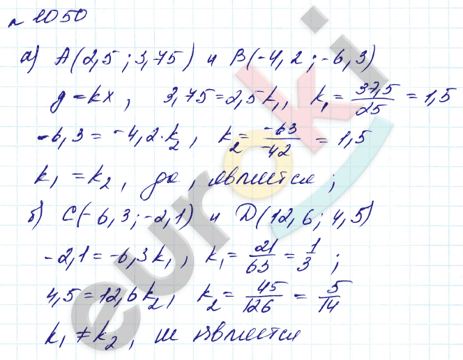 Алгебра 7 класс. Углубленный уровень Макарычев, Миндюк Задание 1050