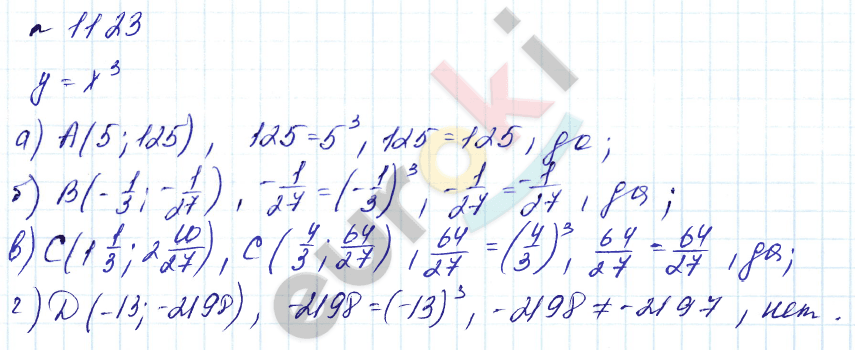 Алгебра 7 класс. Углубленный уровень Макарычев, Миндюк Задание 1123