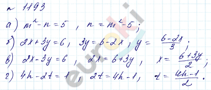 Алгебра 7 класс. Углубленный уровень Макарычев, Миндюк Задание 1193