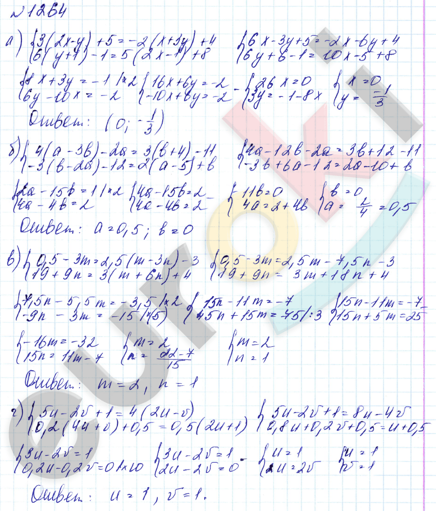 Алгебра 7 класс. Углубленный уровень Макарычев, Миндюк Задание 1264