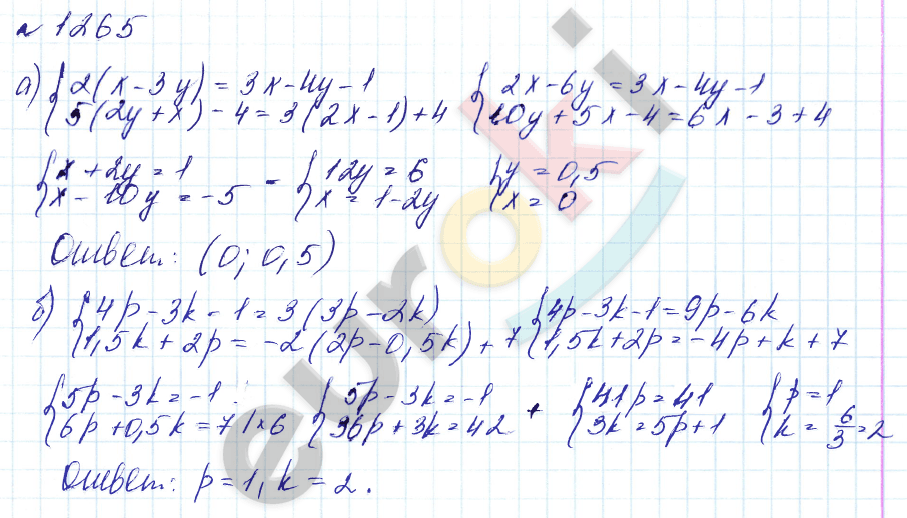 Алгебра 7 класс. Углубленный уровень Макарычев, Миндюк Задание 1265