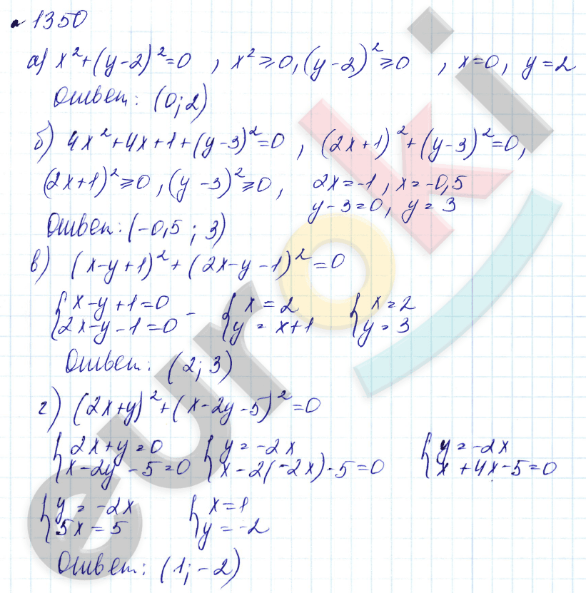 Алгебра 7 класс. Углубленный уровень Макарычев, Миндюк Задание 1350
