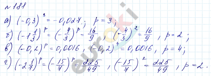 Алгебра 7 класс. Углубленный уровень Макарычев, Миндюк Задание 181