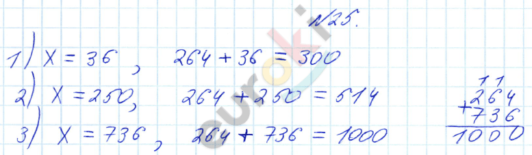 Математика 3 класс. Часть 1, 2. ФГОС Рудницкая Задание 25