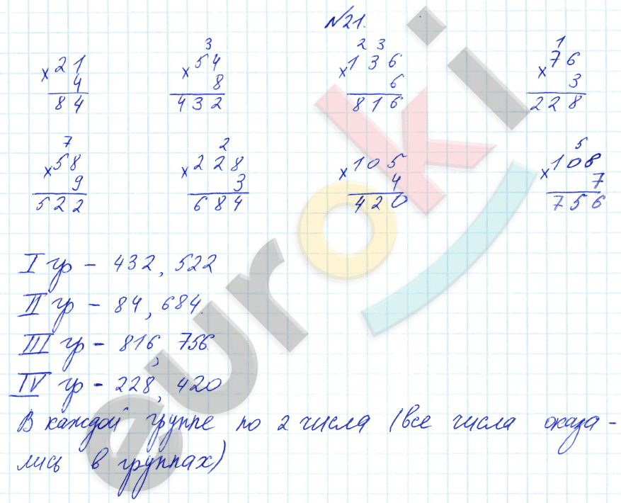 Математика 3 класс. Часть 1, 2. ФГОС Рудницкая Задание 21