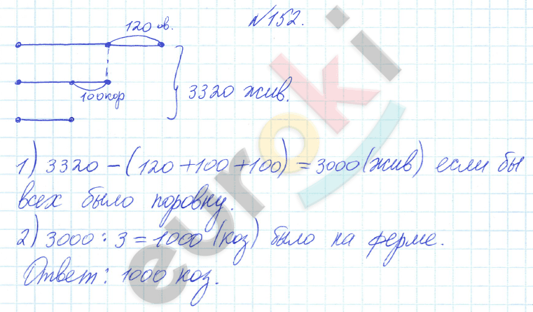 Математика 4 класс. Часть 1, 2. ФГОС Истомина Задание 152