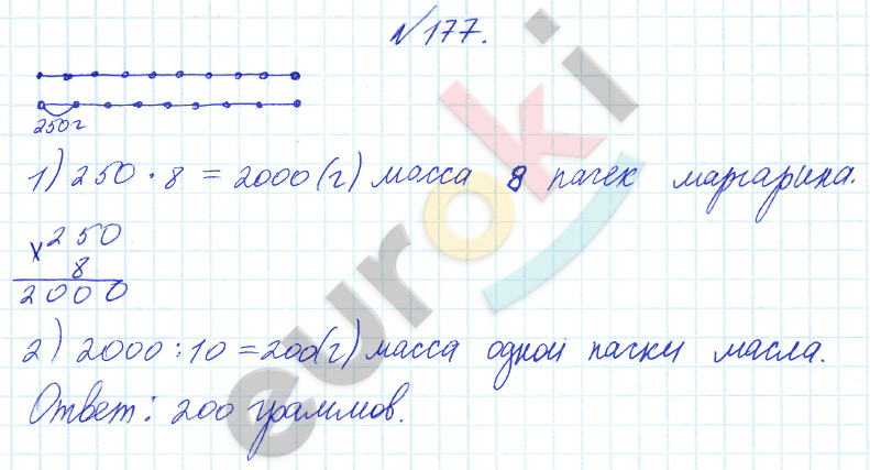 Математика 4 класс. Часть 1, 2. ФГОС Истомина Задание 177