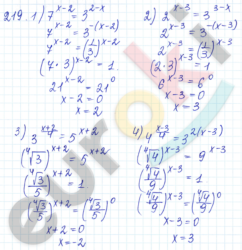 Алгебра 10 класс. ФГОС Алимов Задание 219