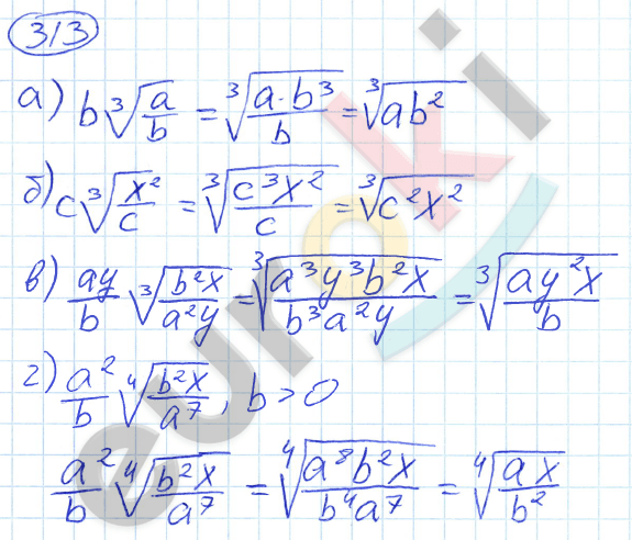 Алгебра 9 класс. ФГОС Никольский, Потапов Задание 313