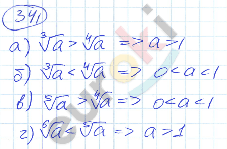 Алгебра 9 класс. ФГОС Никольский, Потапов Задание 341