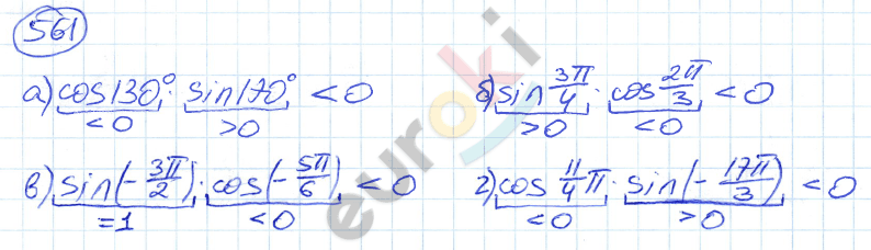 Алгебра 9 класс. ФГОС Никольский, Потапов Задание 561