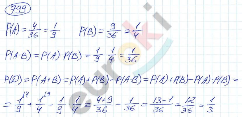 Алгебра 9 класс. ФГОС Никольский, Потапов Задание 799