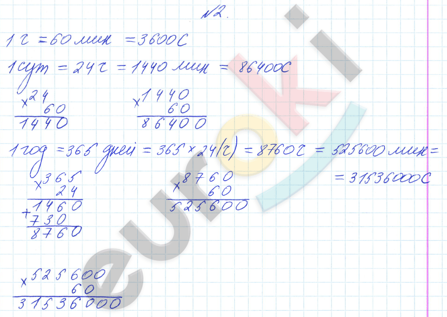 Математика 4 класс. Часть 1, 2. ФГОС Башмаков, Нефедова Задание 2