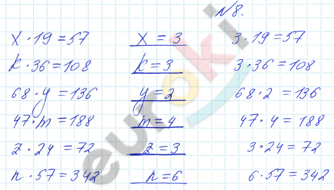 Математика 4 класс. Часть 1, 2. ФГОС Башмаков, Нефедова Задание 8